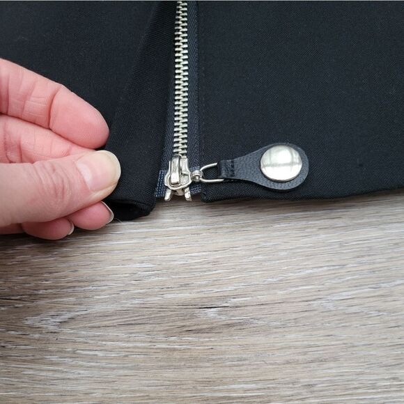 Josephine Chaus Studio  blazer jacket zip up black pockets lined - Picture 2 of 13